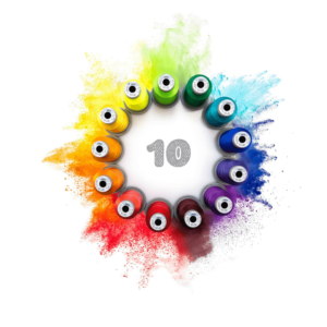 10 mini spools - Monthly Glide Thread Bundle Subscription