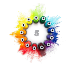 5 mini spools - Monthly Glide Thread Bundle Subscription
